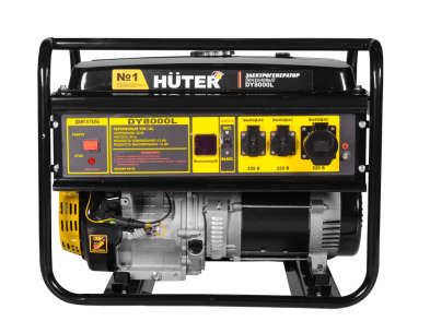 Бензиновый генератор HUTER DY8000L фото 2