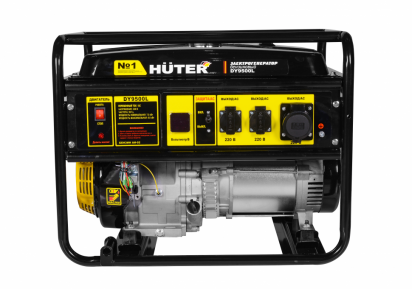 Бензиновый генератор HUTER DY9500L фото 2