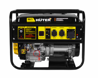 Бензиновый генератор HUTER DY9500LX фото 2